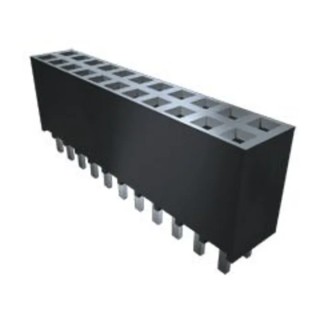 Samtec Straight Through Hole PCB Socket 40 Contacts 2 Rows 2.54mm Pitch SSW-120-01-T-D