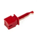 Mueller Electric Red Solder Hook Clip, Solder Connector, 1kV 10A, Beryllium Copper Alloy, 44mm BU-00201-2
