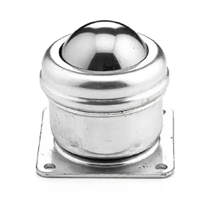 ALWAYSE Ball Transfer Unit, Stainless Steel, 40 mm Ball, 4-Hole Flange, High Profile, Heavy Duty, Plate Fitting 200315