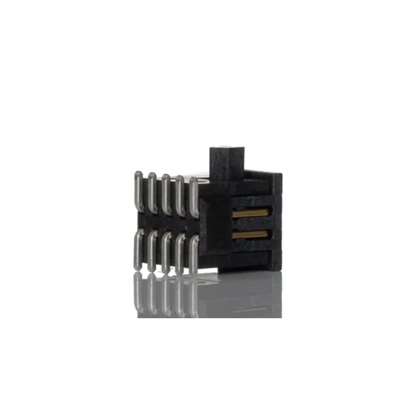 Samtec FTSH Series Straight Surface Pin Header, 10 Contacts, 1.27 mm Pitch, 2 Row, Unshrouded, Gold FTSH-105-01-L-DV-K-P-TR