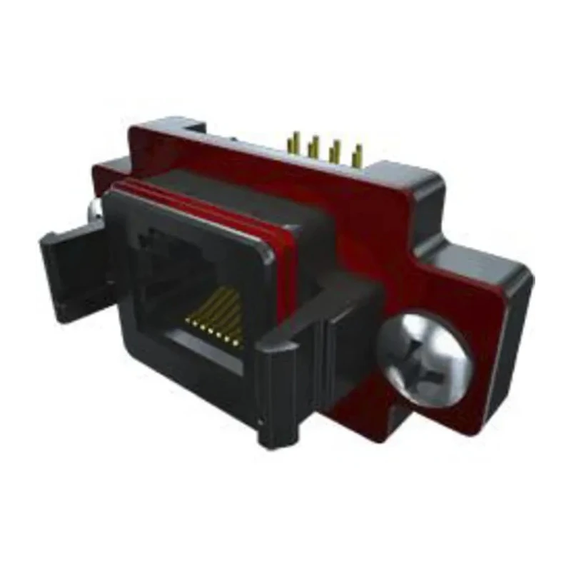 Samtec RJ45 Panel Mount Ethernet Connector Female, Right Angle, Phosphor Bronze Shield, IP68, 