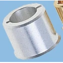 Huco Aluminium Reducing Bush 10 mm OD, 7 mm Bore, 8.1 mm Length, -50°C to 120°C, Model 257.25