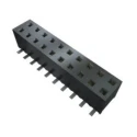 Samtec MMS Series PCB Socket Straight Through Hole, 5 Contacts, 1 Row, 2 mm Pitch, Solder, Liquid Crystal MMS-105-01-L-SV