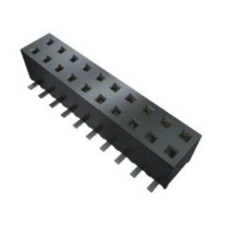 Samtec MMS Series PCB Socket Straight Through Hole, 5 Contacts, 1 Row, 2 mm Pitch, Solder, Liquid Crystal MMS-105-01-L-SV