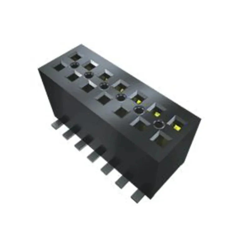 Samtec FLE Series 16-Contact Straight Surface Mount PCB Socket, 2 Row, 1.27 mm Pitch, Solder, Gold Plated, FLE-108-01-G-DV
