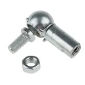 RS PRO Steel Ball & Socket Joint M5, Zinc Plated, 28.5 mm Length x 25 mm Width, DIN71802, 689-394
