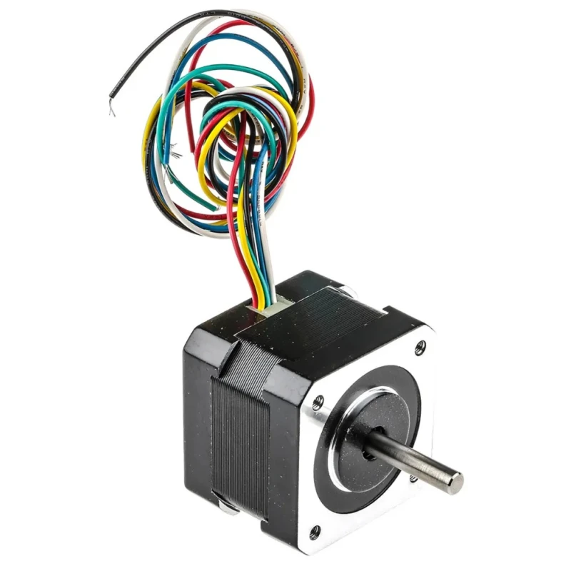 RS PRO Hybrid Stepper Motor 12V, 1.8° Step Angle, 42.3 x 42.3 mm Frame, 5 mm Shaft, Unipolar, 310mA, IP65, 180-5279