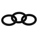 RS PRO Nitrile Rubber (NBR) O-Ring, 0.375 in ID, 0.5 in OD, 70 Shore Hardness, 689-631