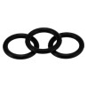 RS PRO Nitrile Rubber (NBR) O-Ring, 0.375 in ID, 0.5 in OD, 70 Shore Hardness, 689-631