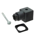 Brad from Molex DIN 43650 Solenoid Connector, 16A, 250V AC/300V DC, 2-Pole, DIN 43650 A, Black, Model 1210230238