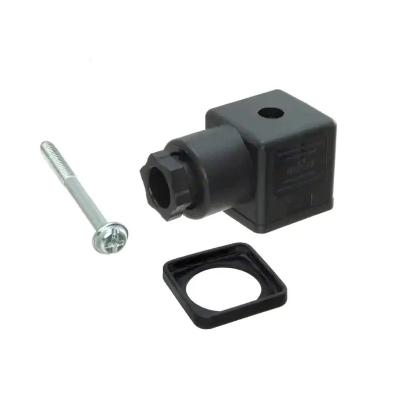 Brad from Molex DIN 43650 Solenoid Connector, 16A, 250V AC/300V DC, 2-Pole, DIN 43650 A, Black, Model 1210230238