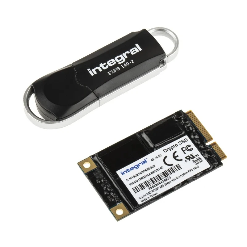 Integral Memory Internal SSD 2.5 in, 128 GB, SATA III, AES-256 Encryption, Industrial Grade INSSD128GMSA6MCR140