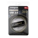 Integral Memory 64 GB USB 3.0 Software Encrypted Flash Drive, AES-256, SLC, INFD64GB360SEC3.0