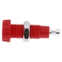 RS PRO Red Female Banana Socket 4 mm Connector Solder Termination 50V 10A Silver Plated Brass Polypropylene 180-6653