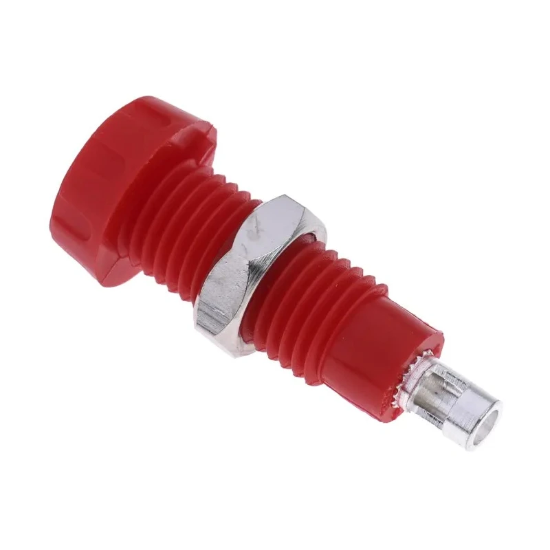 RS PRO Red Female Banana Socket 4 mm Connector Solder Termination 50V 10A Silver Plated Brass Polypropylene 180-6653