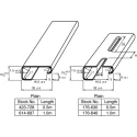 Legrand Steel Perforated DIN Rail, 2m Length, 32mm Width, 15mm Height, Slotted, Model 0 374 02