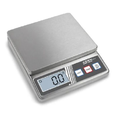 Kern FOB-S Bench Weighing Scale, 5kg Capacity, Compact Stainless Steel, LCD, IP65, FOB 5K1S