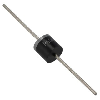 Vishay 400V 6A Plastic Rectifier Diode, Through Hole, 2-Pin P600, Low Forward Voltage Drop, P600G-E3/54