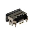 Molex Right Angle Surface Mount Female Micro USB Type B Connector 1 Port IP67 USB 2.0 1.8A 204926-1103
