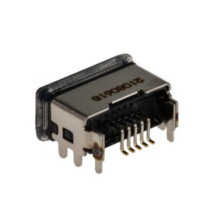 Molex Right Angle Surface Mount Female Micro USB Type B Connector 1 Port IP67 USB 2.0 1.8A 204926-1103
