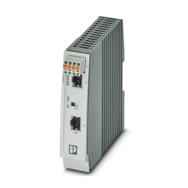 Phoenix Contact INJ 1100-T Series PoE Injector, Data Acquisition, DIN Rail, 18–57V DC, IP20, 2703009