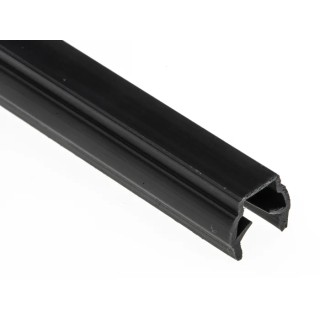 RS PRO Black Polypropylene T-Slot Cover 6 mm Groove, 2 m Length, for 30 mm Profile 180-9132