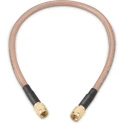 Wurth Elektronik SMA Series RG142 Coaxial Cable, Terminated, 152.4 mm Length, 50 Ω, White, Brass, 335V, -55°C to 165°C 