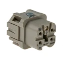 HARTING Heavy Duty Power Connector Insert, Female, Panel Mount, 10A, 230/400V, 4 Contacts, Han A Series 09200042711