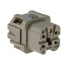 HARTING Heavy Duty Power Connector Insert, Female, Panel Mount, 10A, 230/400V, 4 Contacts, Han A Series 09200042711