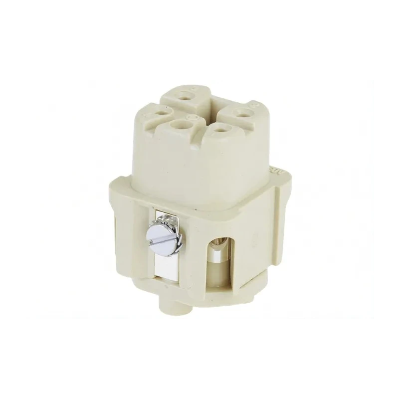 HARTING Heavy Duty Power Connector Insert, Female, Panel Mount, 10A, 230/400V, 4 Contacts, Han A Series 09200042711