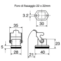HARTING Heavy Duty Power Connector Insert, Female, Panel Mount, 10A, 230/400V, 4 Contacts, Han A Series 09200042711