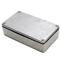 Deltron Flanged Aluminium Enclosure  IP68, 30 mm Height, 115 mm Length, 64 mm Width, Black Blue Grey