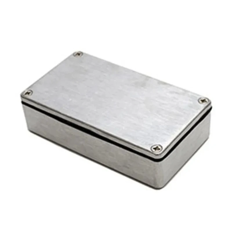 Deltron Flanged Aluminium Enclosure  IP68, 30 mm Height, 115 mm Length, 64 mm Width, Black Blue Grey