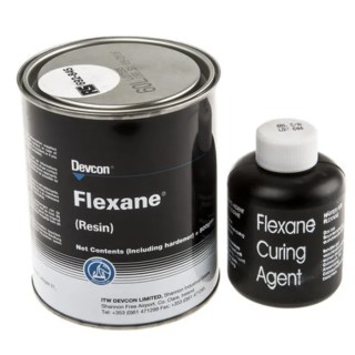 ITW Devcon Flexane 60L Resin Clear Urethane Liquid, 500 g, 82°C Max, Two-Part, Self Levelling, 15200