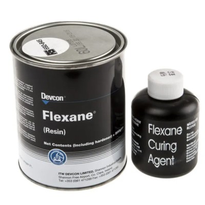 ITW Devcon Flexane 60L Resin Clear Urethane Liquid, 500 g, 82°C Max, Two-Part, Self Levelling, 15200