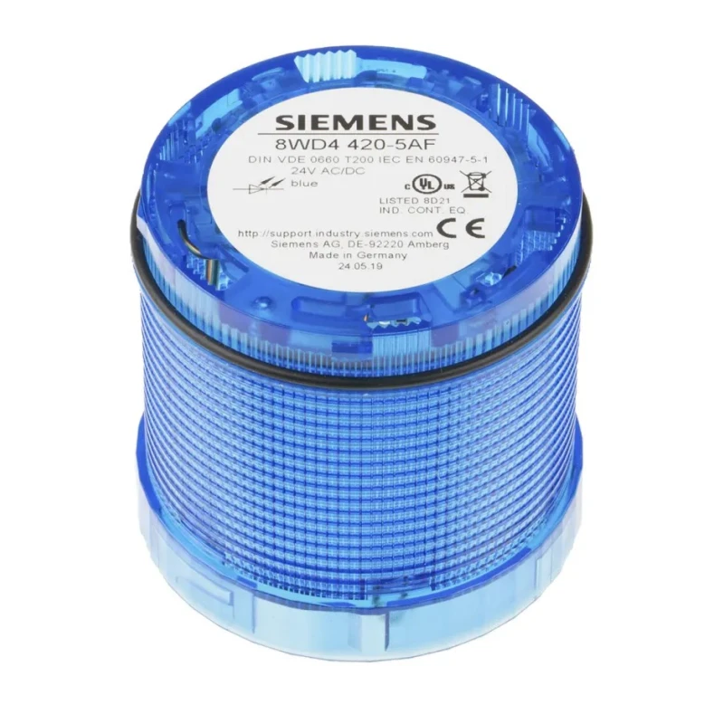Siemens SIRIUS Series Blue Flashing Light Element , LED, 24V AC/DC, IP65, Beacon, 70mm Base Diameter
