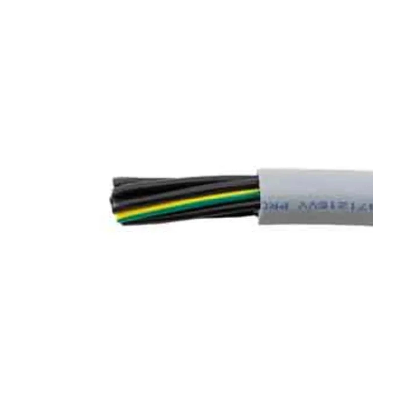 Alpha Wire YY Control Cable, 12 Cores, 1mm², Unscreened, PVC Grey Sheath, 100m Reel 470121YY GE033