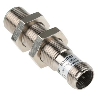 Baumer Inductive Proximity Sensor Threaded Barrel, M12 x 1, PNP Output, 30V DC, 4 mm Detection, 200mA IFRM 12P1701/S14L