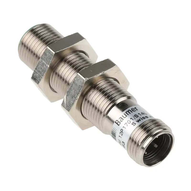 Baumer Inductive Proximity Sensor Threaded Barrel, M12 x 1, PNP Output, 30V DC, 4 mm Detection, 200mA IFRM 12P1701/S14L