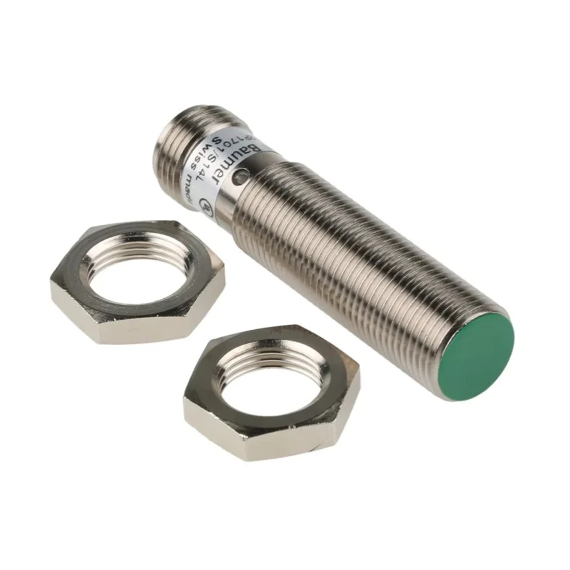 Baumer Inductive Proximity Sensor Threaded Barrel, M12 x 1, PNP Output, 30V DC, 4 mm Detection, 200mA IFRM 12P1701/S14L