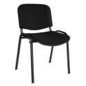 RS PRO Black Fabric Stacking Chair, Ergonomic, 140 kg Weight Capacity, 440 mm Max Seat Height, 180-9722