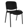 RS PRO Black Fabric Stacking Chair, Ergonomic, 140 kg Weight Capacity, 440 mm Max Seat Height, 180-9722