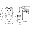 Crouzet Counter Clockwise Spur AC Geared Motor, 3 W, 230V, 1 Phase, Synchronous, Panel Mounting 82334760