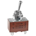 NKK Switches DPST Toggle Switch Panel Mount On-Off Solder Terminal IP67 30V DC 125V AC S21AW