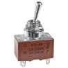 NKK Switches DPST Toggle Switch Panel Mount On-Off Solder Terminal IP67 30V DC 125V AC S21AW