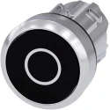 Siemens SIRIUS ACT Series Black Momentary Push Button Switch, 22 mm Cutout, Round, IP67, IP69K, IP66 3SU1050-0AB10-0AD0