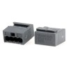 WAGO 243 MICRO PUSH WIRE Series Junction Box Connector, 4-Way, 20/22 AWG, 6A, 150V, Dark Grey 243-204