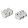 Wieland PCB Terminal Block 3-Contact 10A, 300V, 5.08mm Pitch, Wave Soldering, 1 Row, Grey 25.193.0353.0