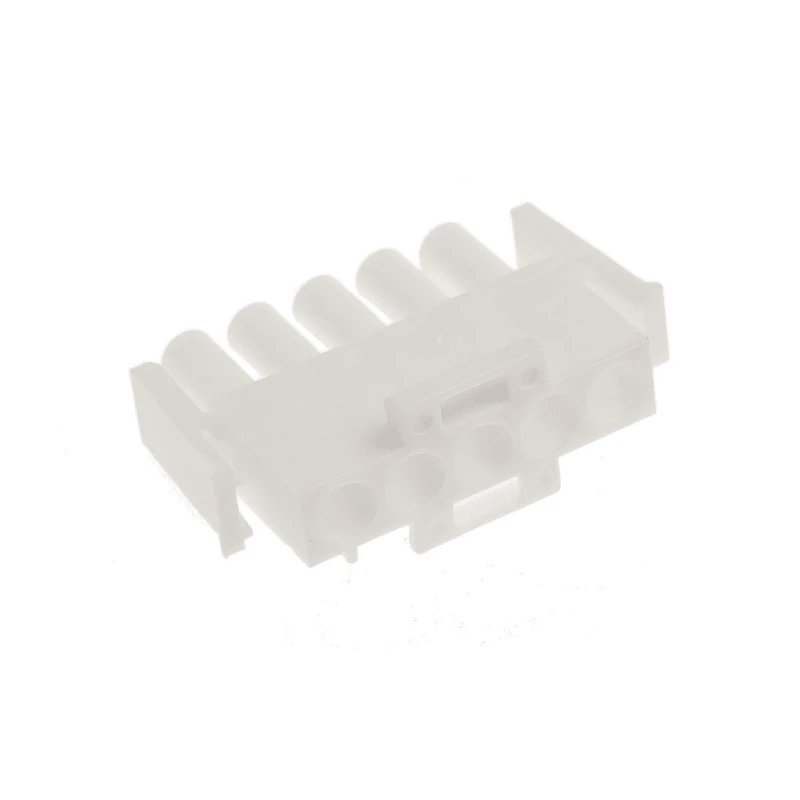 TE Connectivity Universal MATE-N-LOK Male Connector Housing 6.35 mm Pitch 5 Way 1 Row Straight 350809-1