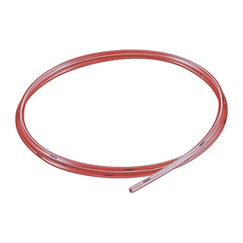 Festo Compressed Air Pipe Red Polyurethane 4 mm × 50 m, PUN-H-T Series 10 bar PUN-H-4X0,75-TRT